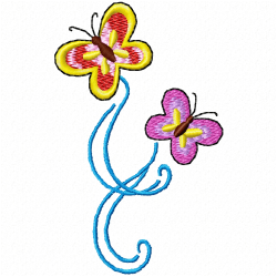 Butterfly Embroidery Design 6